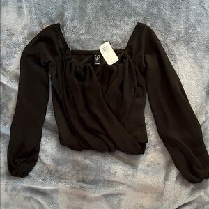 Windsor Black Long Sleeve Blouse